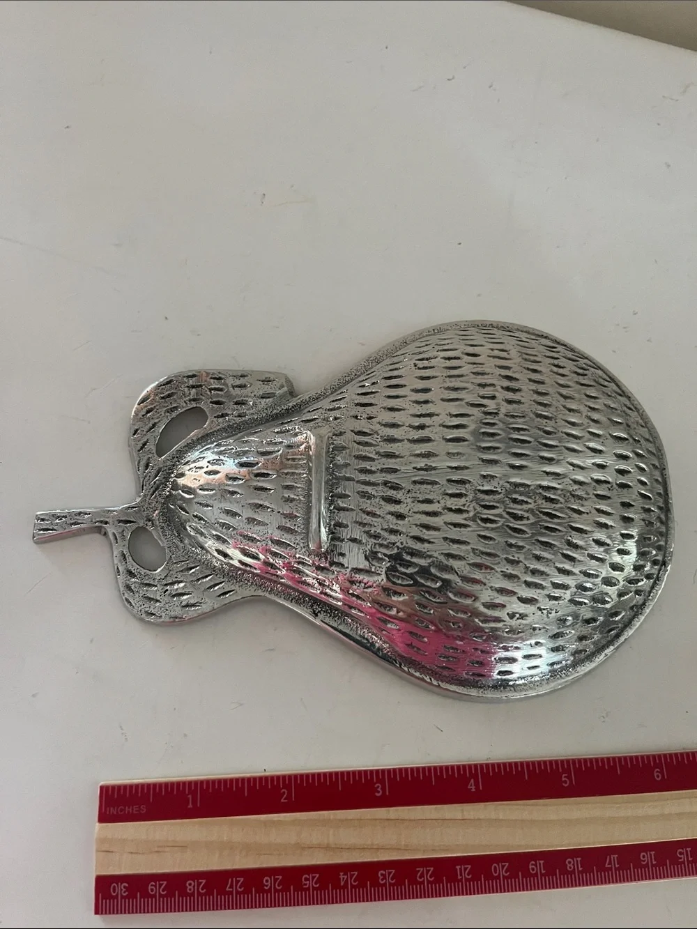 Armtale Pear-Shaped Serveware Dish - Sleek Metallic Finish